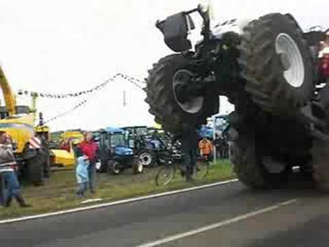 tractor wheelie world record