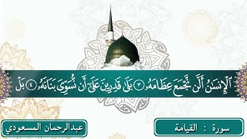 سورة : القيامة أُقْسِمُ بِيَوْمِ الْقِيَامَةِ وَلَا أُقْسِمُ بِالنَّفْسِ التَّوَّامَةِ #video #views