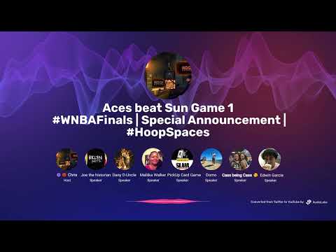 Aces beat Sun Game 1 #WNBAFinals | Special Announcement | #HoopSpaces