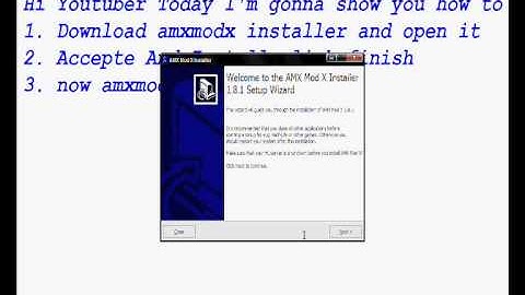 How To Install AMXMODX To Your Server counter  strike 1.6