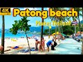 4k HDR | Walking Thailand’s Most Famous Beach | Patong, Phuket Thailand 🇹🇭 [ASMR]