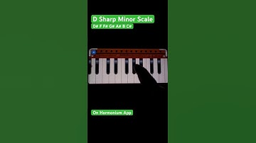 D Sharp Minor Scale On Harmonium App #shorts #howtoplay #music #tutorial