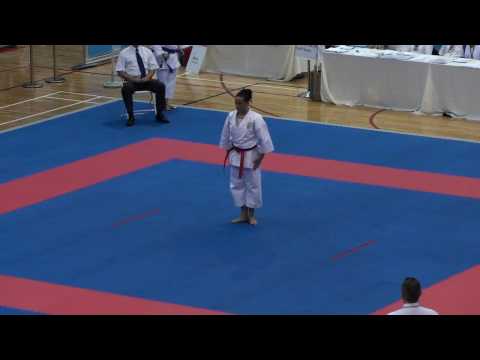 TWG 2009 in Taiwan Karate Women, KATA Brown Medal Fight ITA - BATTAGLIA Sara vs EGY - SAYED Sarah