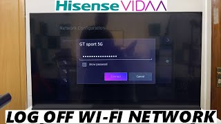 Hisense VIDAA Smart TV: How To Disconnect Wi-Fi Network | Log Off Wi-Fi Network