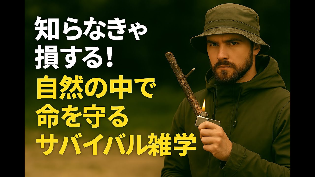 「知らなきゃ損する！自然の中で命を守るサバイバル雑学」