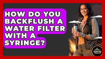 How Do You Backflush A Water Filter With A Syringe? - Exploring Campgrounds