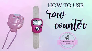 How to use row counter  crochet