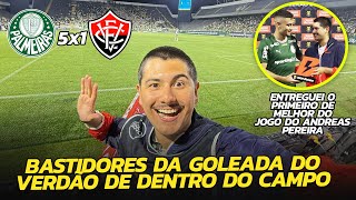 SHOW DO VERDÃO E EU ENTREGUEI O PRÊMIO DE MELHOR DA PARTIDA PRO ANDREAS PEREIRA! Palmeiras x Vitória