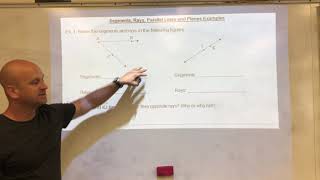 Unit 1 Lesson 2- Segments, Rays & Angles