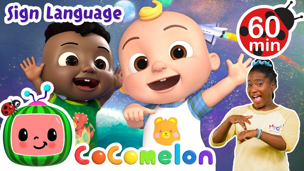 Stretch with JJ Song | Cocomelon Nursery Rhymes | Learn ASL & Baby Sign ...