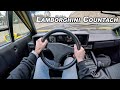 Driving the lamborghini countach  italian 52l v12 manual supercar  pov binaural audio