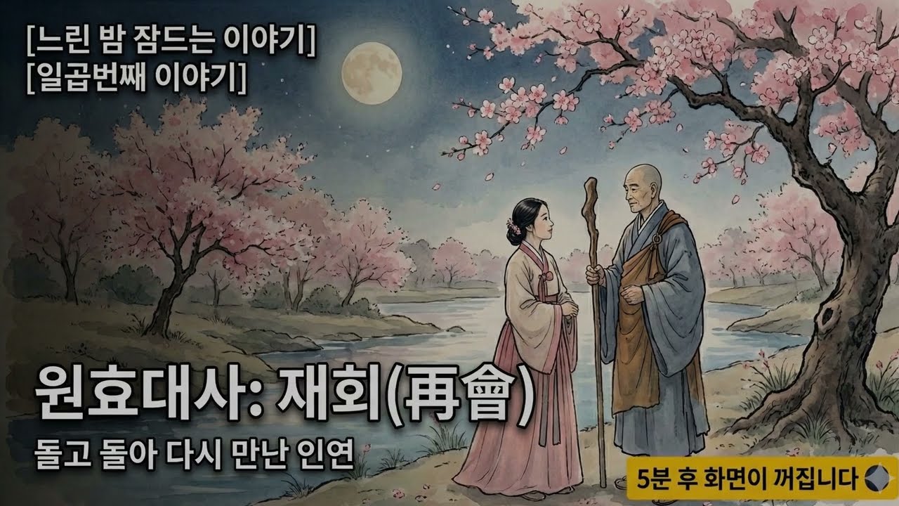 [2시간] 5분 뒤 화면 꺼짐 🌑 | 원효대사 Part 7: 재회 (수면 낭독)