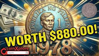 1978 Philippine 1 Piso Coin Worth $880? | Rare Philippines 1 Piso Coin Value | CoinXplore