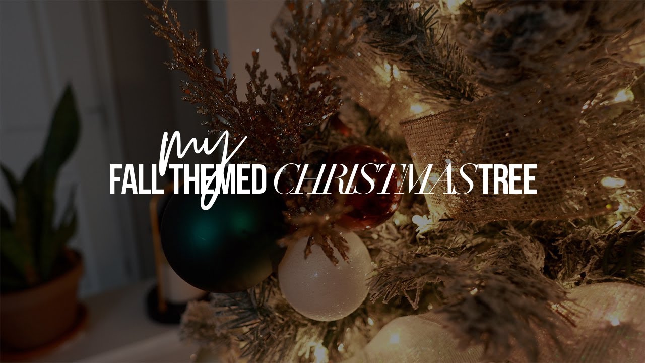 my fall themed christmas tree is finally up 🎄