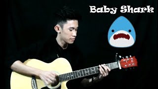 Video thumbnail of "Baby Shark | Fingerstyle Guitar Cover (Free Tab)"