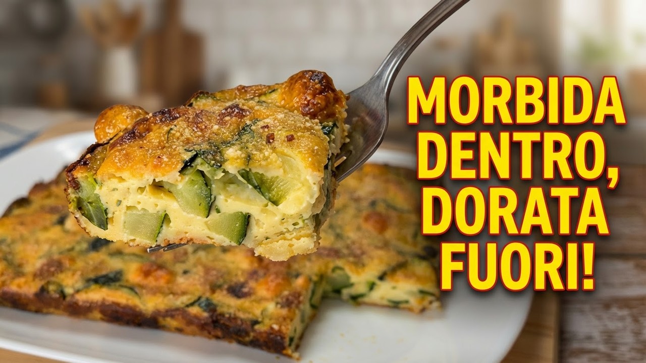 Frittata di Zucchine al Forno: il SEGRETO per Averla Morbida Dentro e Dorata Fuori! 😍