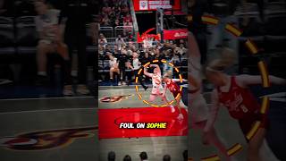 Sophie Cunningham hvl Hit HardThen Gets the Technical?! #basketball