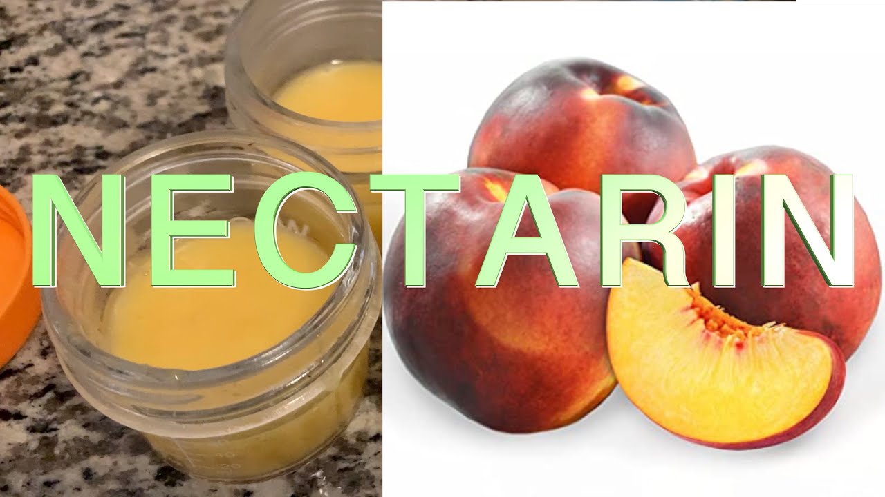 Nectarine Puree Baby Food Recipe for 6 months YouTube