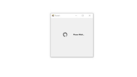 How to make a custom wait form Dialog in vb.net