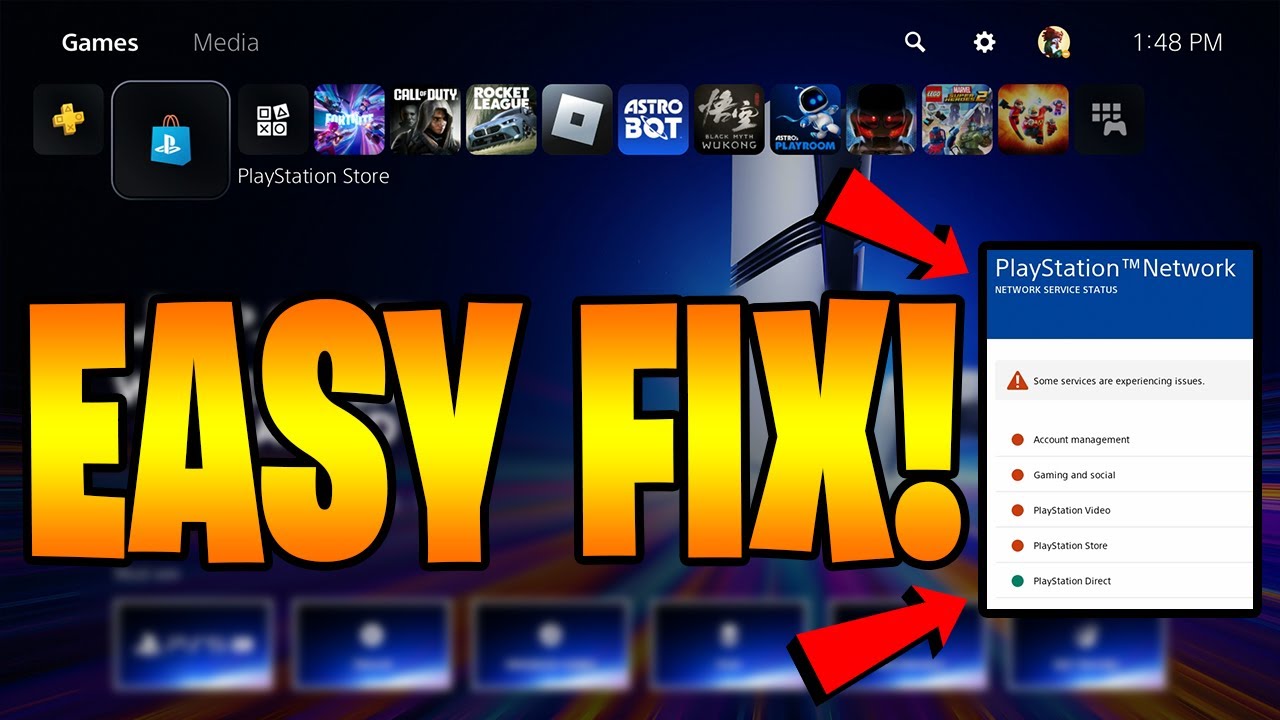 HOW TO FIX PLAYSTATION NETWORK SERVERS DOWN? (EASY FIX) - YouTube