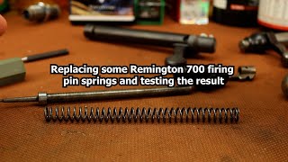Remington 700 firing pin spring replacement