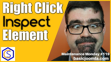 Right-Click to Inspect an Element in Joomla 🛠 MM Live Stream #119