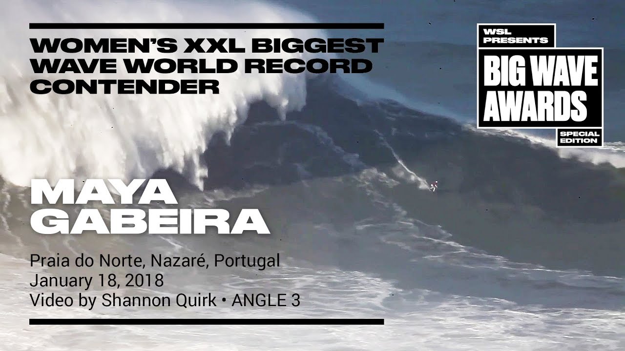 Maya Gaberia at Nazaré 3 - World Record Contender - WSL Big Wave Awards