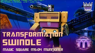 Transformation: Magic Square MS-04 Munitioner (Swindle) - ToyTesterTeo Masterpiece Toy Collection