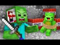 Jj control zombie mind to kidnap mikey family in minecraft maizen