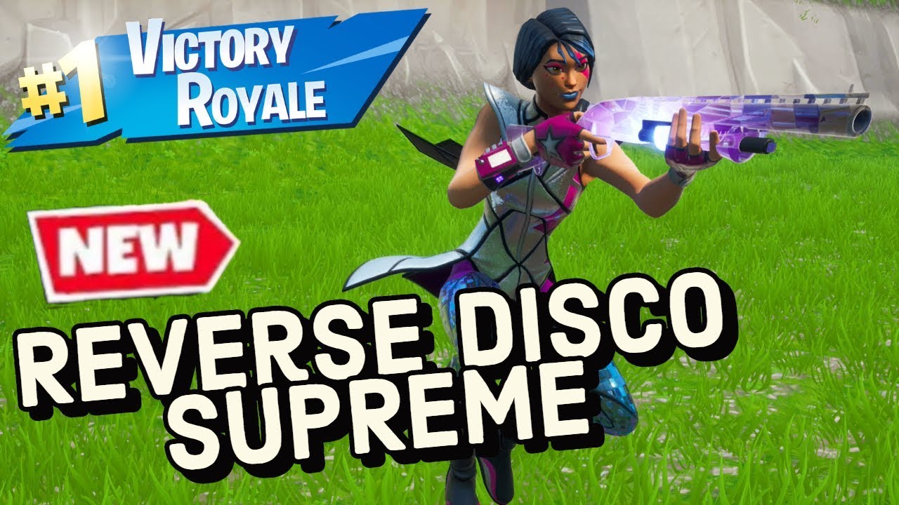 Reverse Disco Sparkle Supreme Skin Gameplay In Fortnite