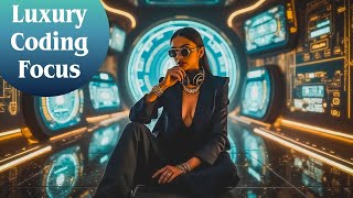 Golden Code in Zero Gravity 👩‍💻✨ | 2H Luxury Future Garage for Coding, Focus & Deep Work
