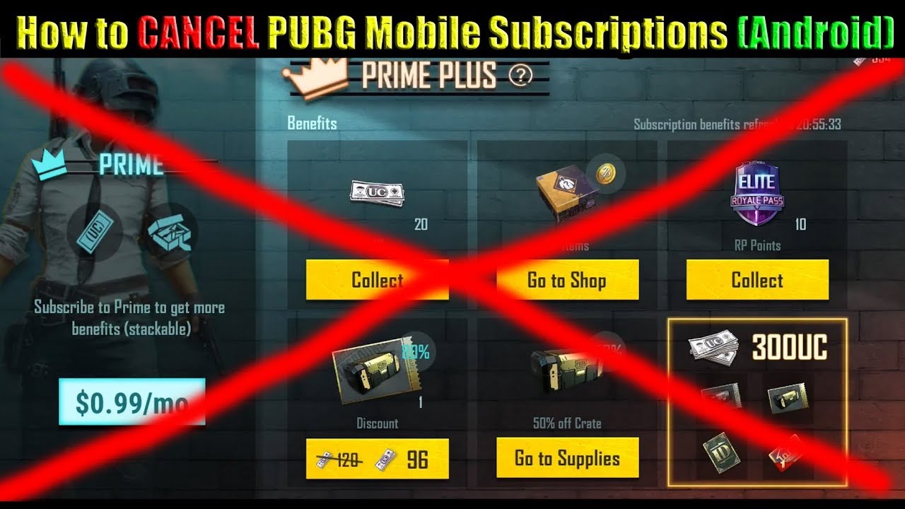 How to CANCEL PUBG Mobile Prime / Prime Plus Subscriptions on Android  Devices - 