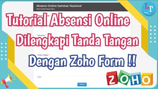 Membuat Absensi Online Dengan Tanda Tangan di Zoho Form screenshot 4