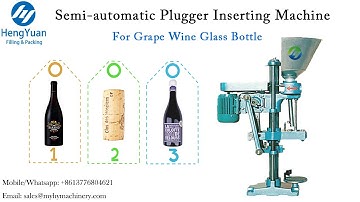 Automatic Grape Wine Glass Bottle Cork Inserting Machine | Semi-automatic Plugger Sealing Equipment