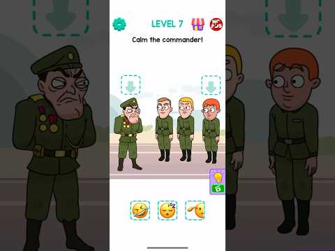 Calm the commander! ? Emoji Story: Tricky Puzzles | Level 7 |