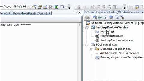 How to work with Windows Service