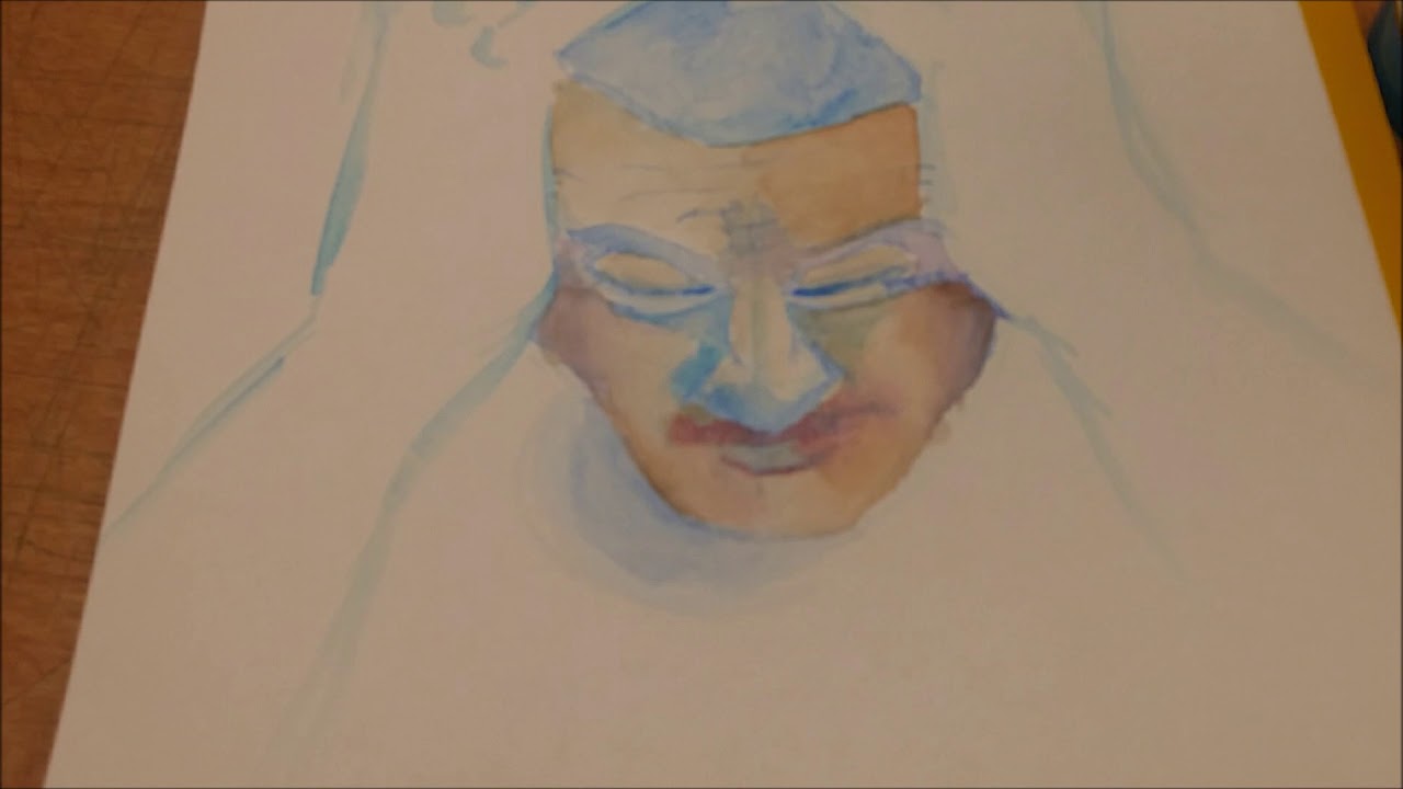 animation test run - watercolor stop motion