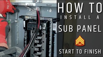 How to Install and Wire a Sub Panel