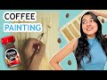 Simple Coffee Painting | Step-by-Step | Shivangi Sah