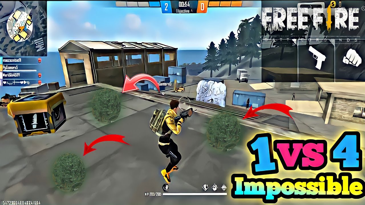 free fire funny 😂 Hindi commentry rank match #freefire #gb07army #1vs4 ...