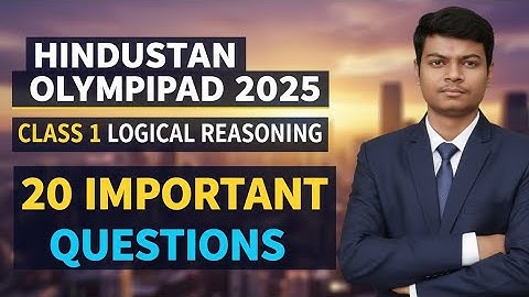 Hindustan Olympiad 2025 Class 1 Logical Reasoning 🔥 Sample Paper Solution by @AyushConnection 