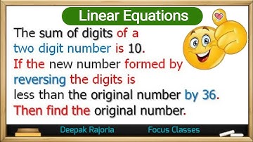 The sum of digits of a two digit number is 10. If the new number formed by reversing the digits is