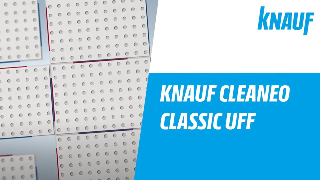 Knauf Cleaneo Classic Uff Akustik Platte Mit Umlaufender Falzfuge Youtube