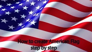 How to create American flag in Photoshop cc in Hindi/Urdu screenshot 4