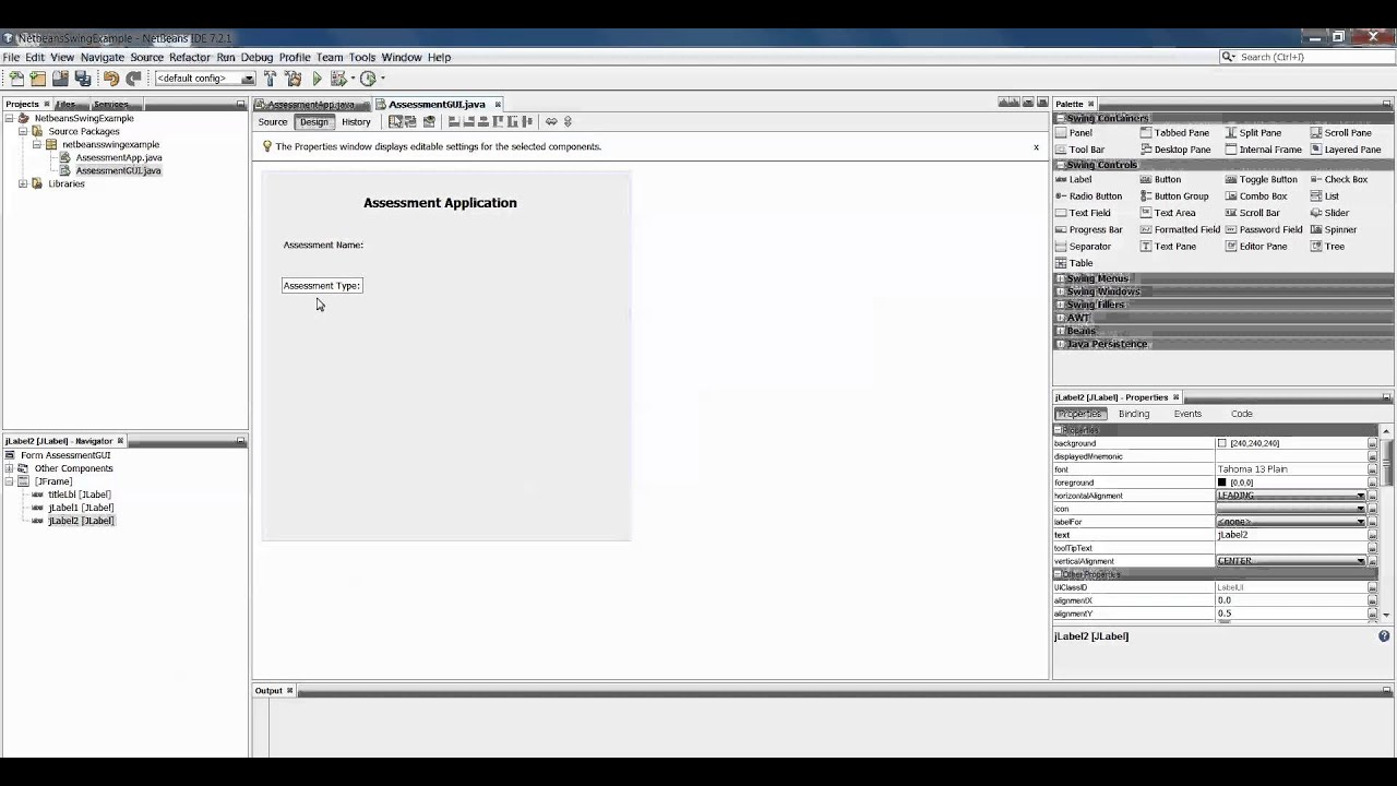 Swing 2: Developing a GUI using Netbeans - YouTube