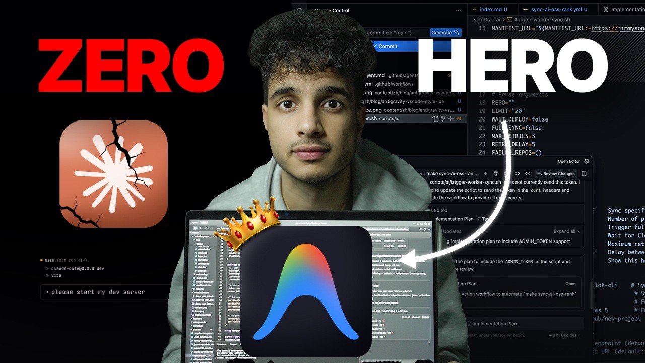 I used Google Antigravity to build a NEW AI App (the result shocked me...)