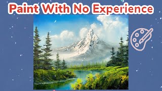 Majestic Mountain Landscape Painting For Beginners | Paintings By Justin