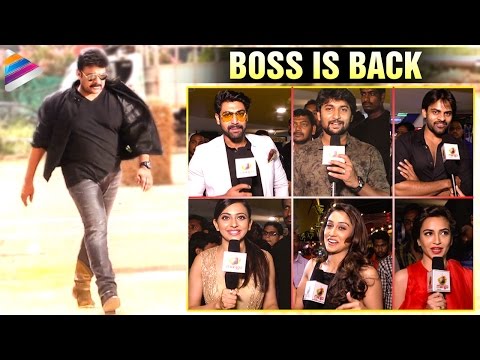 #BossIsBack | Celebs About Megastar Chiranjeevi Re Entry | Bruce Lee The Fighter Premiere Show