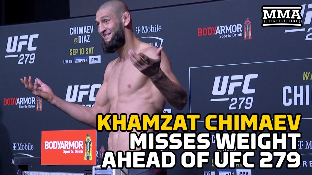 UFC 279 weigh-in video