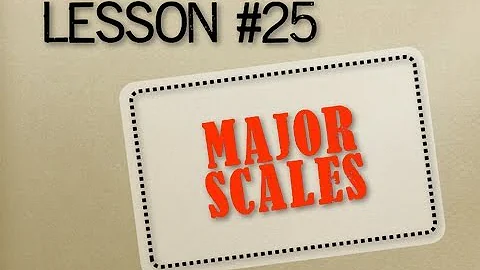 Understanding Music Theory - Lesson 25 - Major Scales